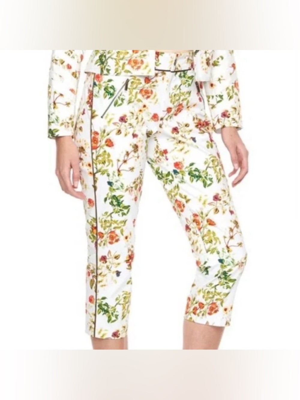 Disney Alice Floral Cropped Pants Size 14
